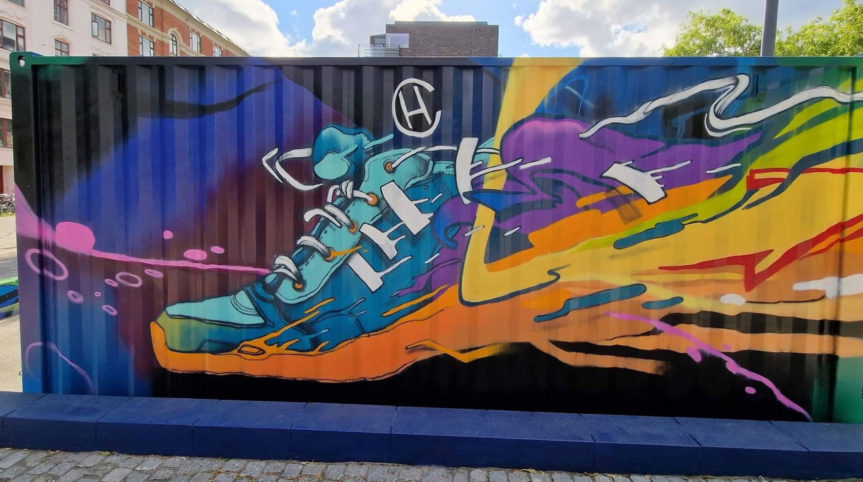 1920X1080 Outdoor Dekoreret Container